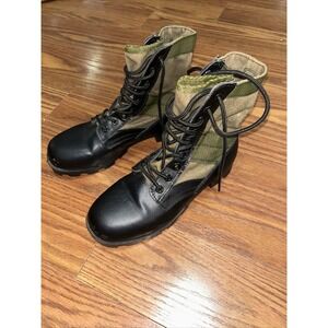Vintage 80s RO Search Jungle Military Combat Boots‎ Spike Protective Men Size 6R
